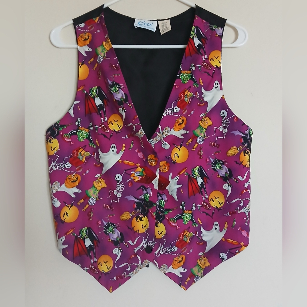 Ceci Vintage Halloween Vest